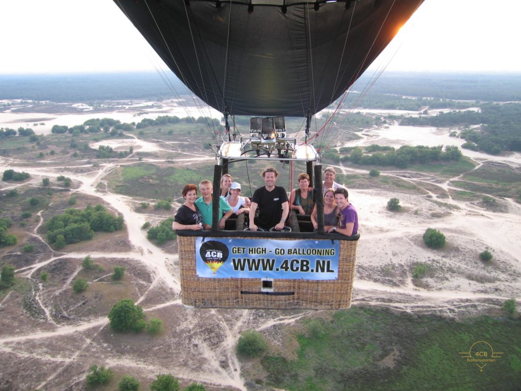priveballonvaarten, unieke foto, in de lucht foto, selfie maken, heteluchtballon