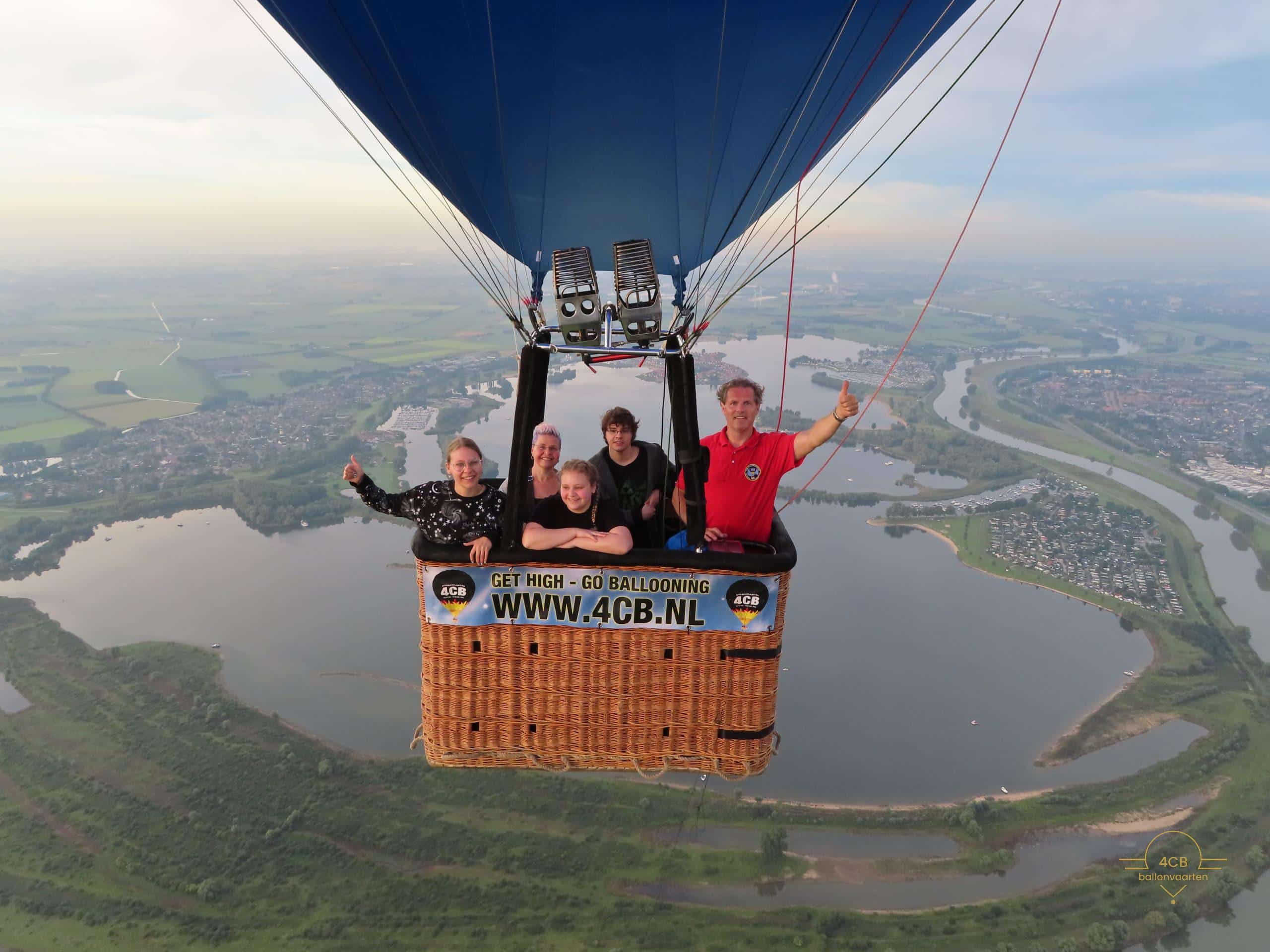 Ballonvaart voor 4 personen uit Arnhem naar Dieren